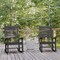 Flash Furniture Gray All-Weather Outdoor Rocking Chair, 2PK 2-LE-HMP-2002-110-GY-GG - alternate 1